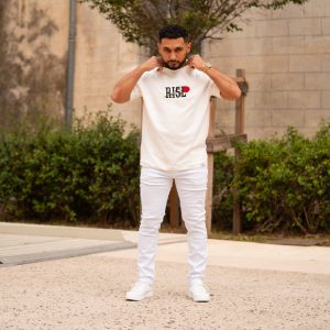 T-shirt "RISE" by MCHNG